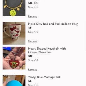 $175 Whitney bundle Hello Kitty Red and Pink Balloon Mug